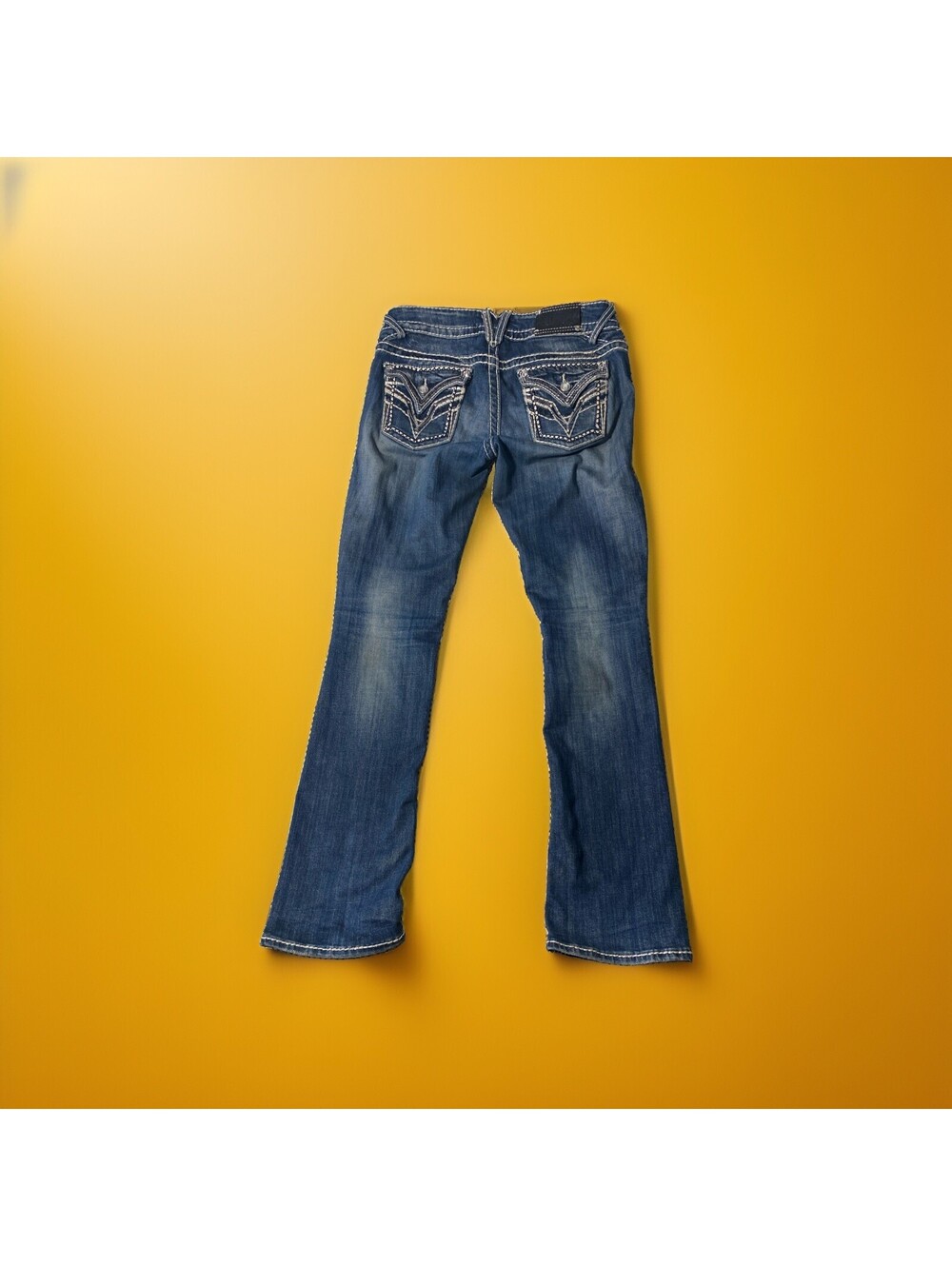 Vigoss Jeans Slim Boot The New York Women's 31 Stretch Denim Grunge Y2K